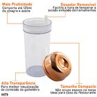 Galheteiro De Mesa Porta Azeite E Vinagre 125ml Rosé Gold Ou