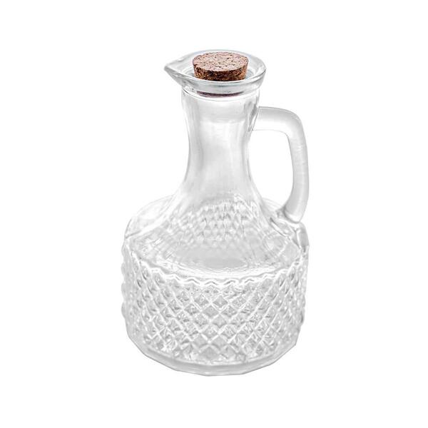 Galheteiro De Vidro Para Azeite Com Tampa De Rolha 370ml - Ly