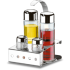 Galheteiro Inox 5 Peças - Parma