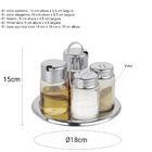 Galheteiro Redondo 5 peças Forma