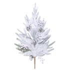 Galho Curto Nevado C/pinhas/frutas 1un 80x44x7cm 1020848