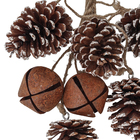 Galho Decorativo Marrom Metal e Madeira 47x19x17cm Cromus