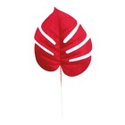 Galho Folha Vermelho 1x20x45cm Cromus