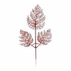 Galho Folhas Vazadas Com Gliter 40x20x1 1595124