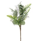 Galho Frutas e Folhas Branco 7x23x44cm Cromus