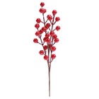 Galho Frutas Vermelho 28x7x4cm Cromus