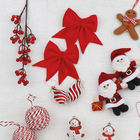 Galho Frutas Vermelho 28x7x4cm Cromus