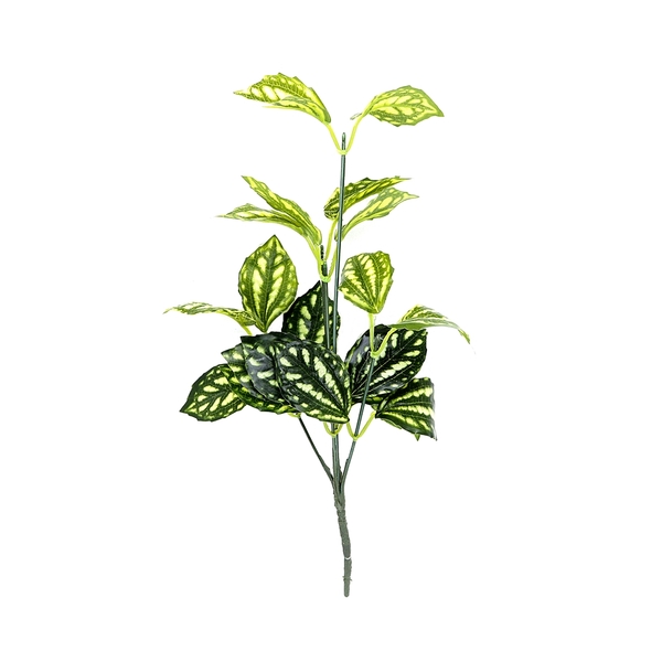 Galho Mini Haste De Folha Melancia Artificial 34 Cm