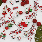 Galho Natalino Vermelho 3x8x110cm Cromus