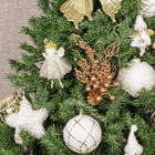 Galho para Árvore Plástico Metal Papel Ouro 32x11x7cm Cromus