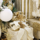 Galho para Árvore Plástico Metal Ouro 40x40cm Cromus