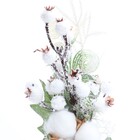 Galho para Árvore Plástico Metal Tecido Rosa 30x28cm Cromus