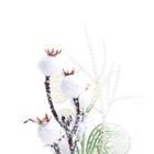 Galho para Árvore Plástico Metal Tecido Rosa 30x28cm Cromus