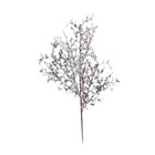 Galho Para Decoração Arranjo Natal Cor Prateado Plástico