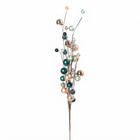 Galho Plástico e Metal Verde Cromus 69x18cm