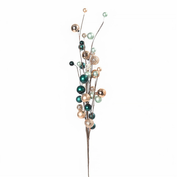 Galho Plástico e Metal Verde Cromus 69x18cm