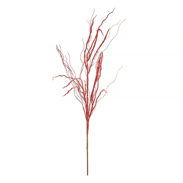 Galho Plástico e Metal Vermelho Cromus 90x38cm