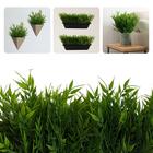 Galhos De Folhagens Artificiais Kit 8 Bambus 35cm Enfeites Pa