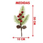 Galhos Pick Berry Vermelho Enfeite Natalino 30cm Kit 8pçs