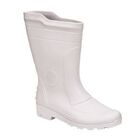 Galocha Bota Borracha Branca Pega Forte - 36