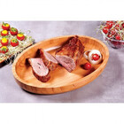 Gamela Bandeja Oval Em Bamboo 33 Cm X 23 Cm