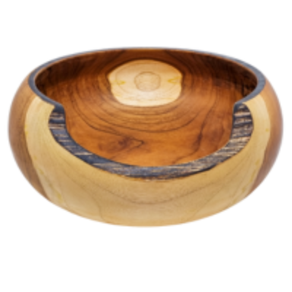 Gamela/fruteira 32cm Diâmetro Madeira De Lei Piquiá - Acre