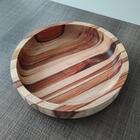 Gamela Redonda De Madeira Teca Para Churrasco Stolf 23 X 23 X