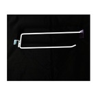 Gancheira Simples Amapa Com Porta Etiqueta 30cm Branco Kit50