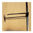 Gancheira Simples Amapa Com Porta Etiqueta 30cm Preto Kit50