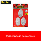 Gancho Adesivo 1kg Transparente Scotch 3 peças