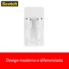 Gancho Adesivo 3,5kg Branco Scotch 1 peça