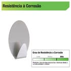 Gancho Adesivo Grande Prata 1 Unidades Primafer