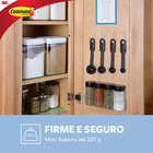 Gancho Adesivo Mini 0,225 kg Transparente Command 3M 3 unds