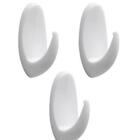 Gancho Adesivo Oval Bemfixa Tamanho Médio Com 03 Unidades