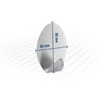 Gancho Adesivo Oval Em Inox Com 2 Peças - Vonder