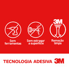 Gancho Adesivo Pequeno Transparente Command 3M 20 unidades