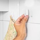 Gancho Adesivo Tek Bond Ônix Médio Embalagem Com 03 Unidades