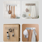 Gancho Adesivo Transparente C/ 6 Ganchos