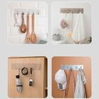 Gancho Adesivo Transparente C/ 6 Ganchos