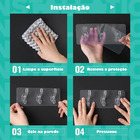 Gancho Adesivo Transparente Kit C/ 6