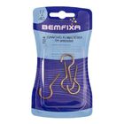 Gancho Bicromatizado Com Rosca Para Madeira 17x40mm - Bemfixa