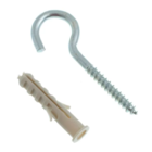 Gancho Branco 4 4x70 Com Bucha 8mm Ct