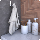 Gancho Cabide De Toalha Para Banheiro Branco E Cromo Empire