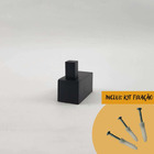 Gancho Cabideiro Preto Fosco Paris Metal Resistente, Anti-Fer