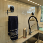 Gancho Com Ventosa Preto Duplo Cabide Multiuso Para Roupas Fa