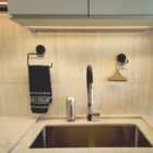 Gancho Com Ventosa Preto Duplo Cabide Multiuso Para Roupas Fa