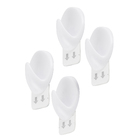 Gancho de Adesivo até 0,5kg ABS 4 unidades Ordene