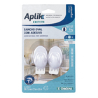 Gancho de Adesivo até 1kg ABS 2 unidades Ordene