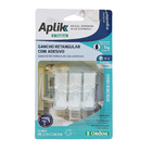 Gancho de Adesivo até 1kg ABS 3 unidades Ordene