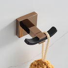 Gancho De Banheiro Preto Fosco C/ Rose Suporte Toalha Rosto